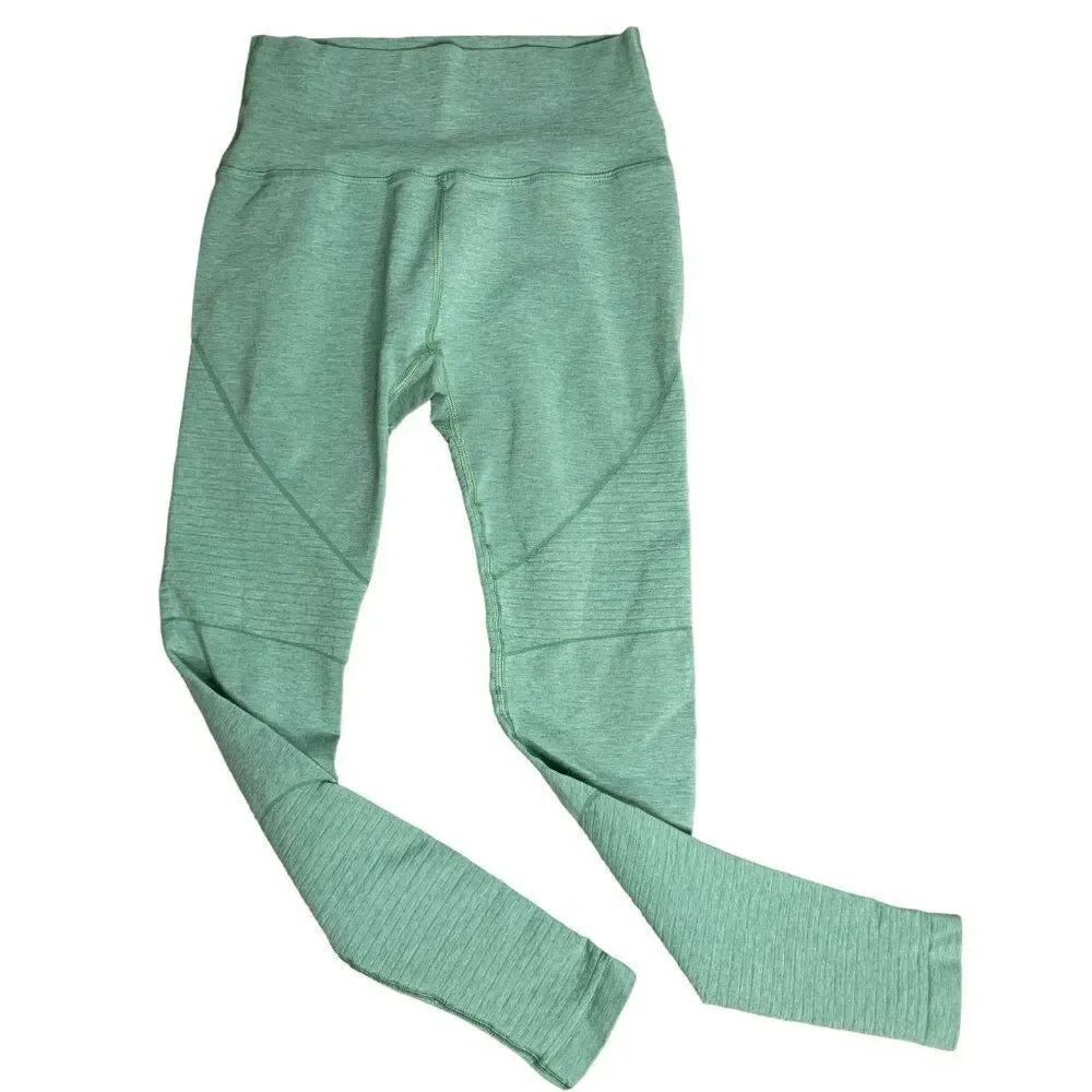 Alphalete Halo Mid Rise Athletic Leggings M Sage Green High Performance